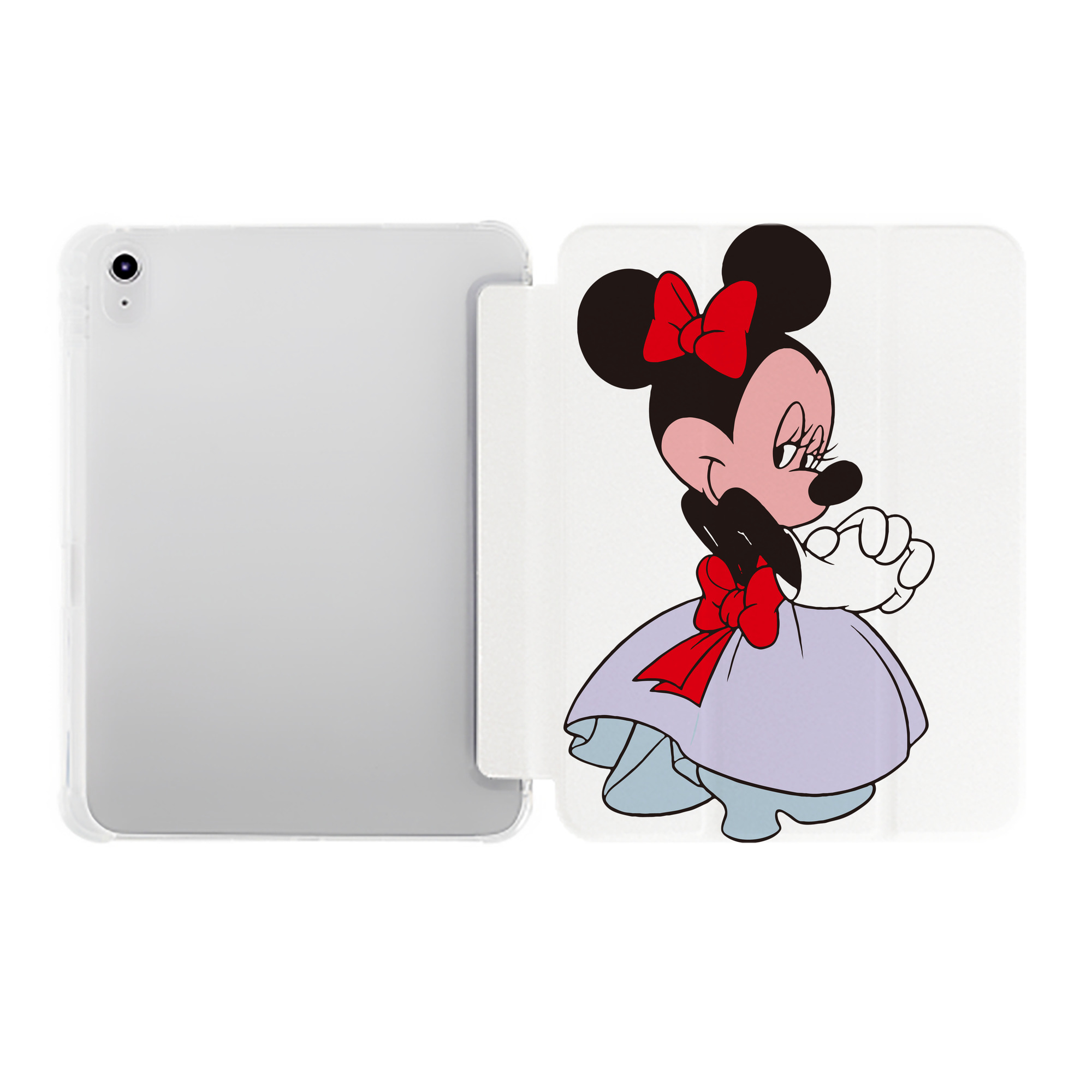 （画像用） ミッキーマウス Mickey Mouse IPad ケース ペン収納付き 三つ折りスタンド PUレザー×シリコン 対応機種9.5/10.5/10.9インチ